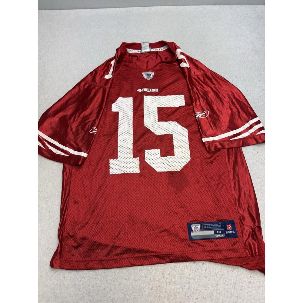 San Francisco 49ers Jersey Mens Medium Red NFL Football Reebok Crabtree 15